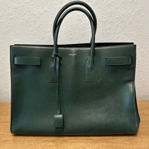 COPY - Saint Laurent Sac De Joule Green Leather Handbag